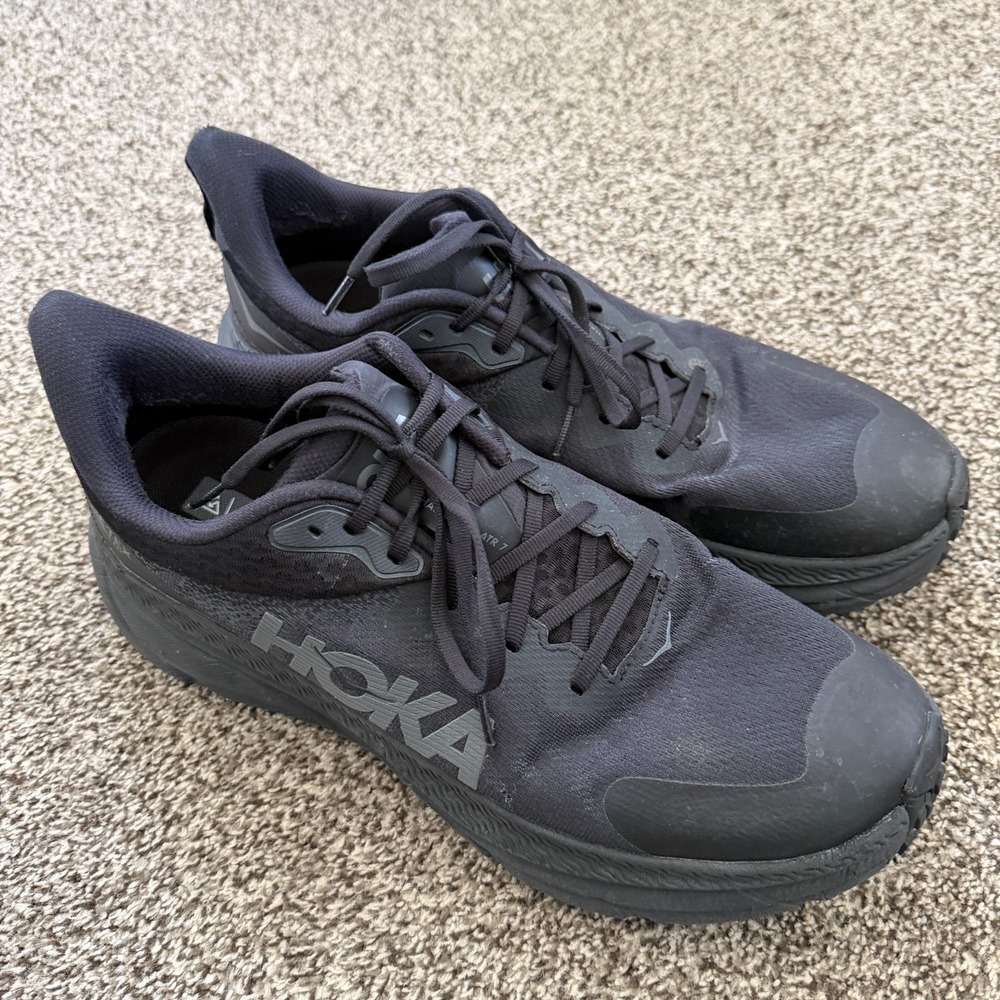 Hoka One One Challenger ATR 7 GTX Men's 14 D Black Running Shoes GORE-TEX Trail
